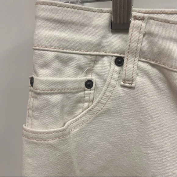 Levi Strauss Signature Legend Wash Cream Capris mid-rise size 12 - Picture 3 of 10